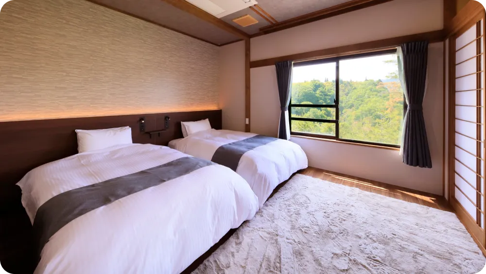 Japanese-style room: 16.5 m² + 9.9 m² + 4.95 m² veranda Special Japanese-Western Room