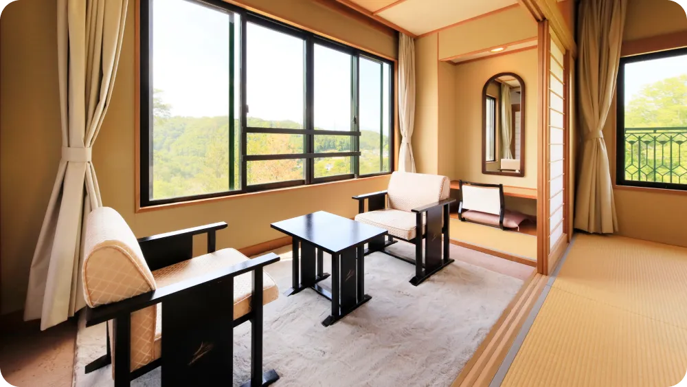 Japanese-style room: 16.5 m² + 9.9 m² + 4.95 m² veranda Special Japanese-Western Room