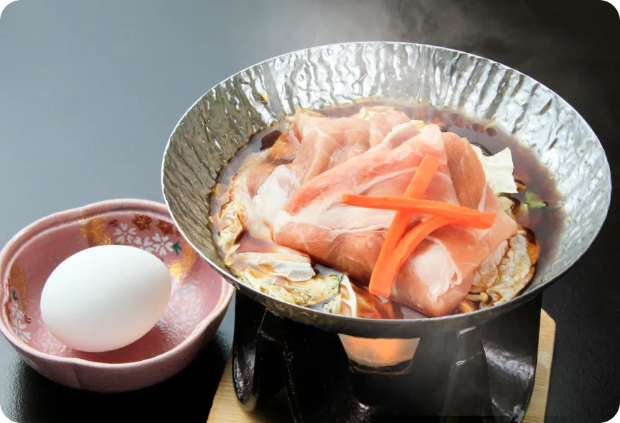 「千代幻豚」のすき焼き