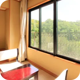 客室から見える景色