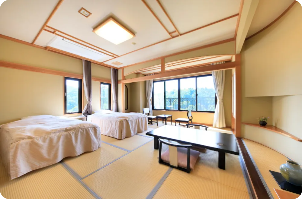 12畳／ベッド 和室